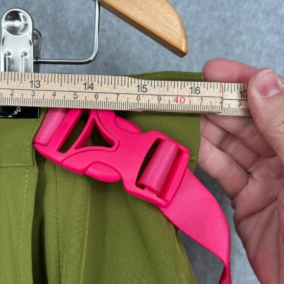 Fabletics Jillian Wrap Skirt Size M Green Pink Cargo Street Wear Sporty NEW - Picture 9 of 11